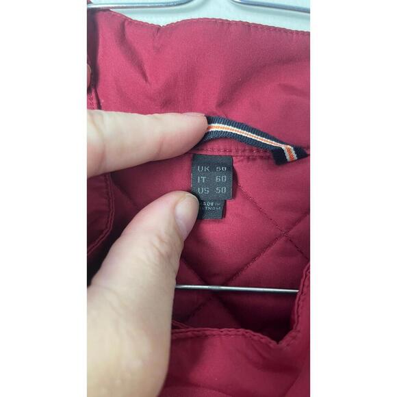 BELSTAFF AMERICA'S CUP QUILTED BURGUNDY WAISTCOAT VEST - Picture 8 of 11